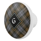 Clan Gordon Weathered Tartan Ceramic Knob. Keramische Knop (Rechts)