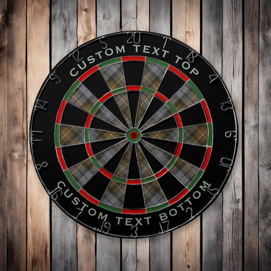 Clan Gordon Weathered Tartan Dart Board Dartbord
