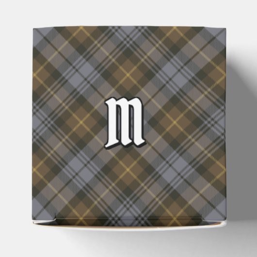 Clan Gordon Weathered Tartan Favor Box Bedankdoosjes (Bovenkant)