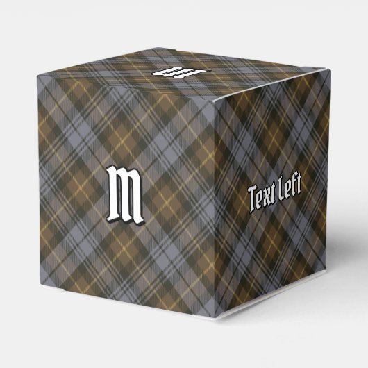 Clan Gordon Weathered Tartan Favor Box Bedankdoosjes (Achterkant)
