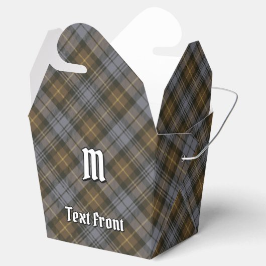 Clan Gordon Weathered Tartan Favor Box Bedankdoosjes (Geopend)