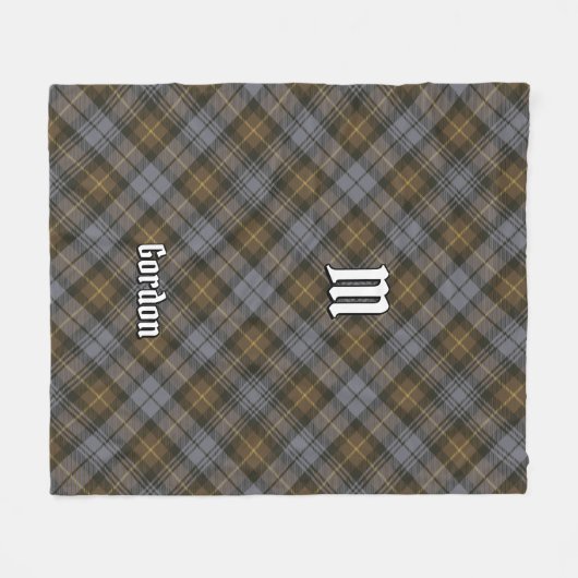Clan Gordon Weathered Tartan Fleece Blanket Deken (Voorkant (Horizontaal))