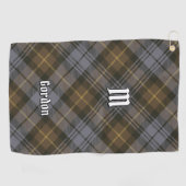 Clan Gordon Weathered Tartan Golf Towel Golfhanddoek (Horizontaal)