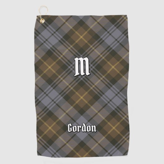 Clan Gordon Weathered Tartan Golf Towel Golfhanddoek (Voorkant)