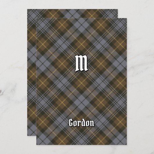 Clan Gordon Weathered Tartan Kaart (Voorkant / Achterkant)