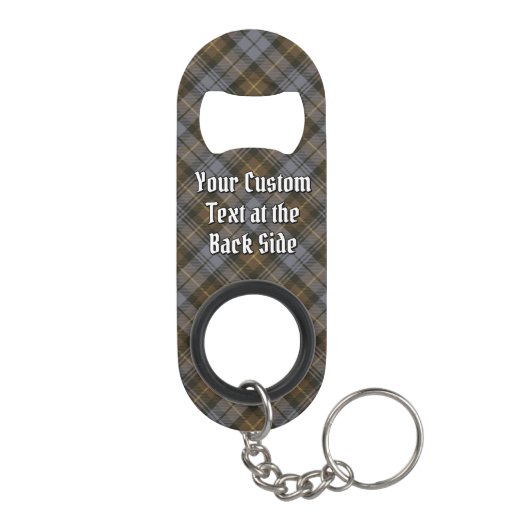 Clan Gordon Weathered Tartan Mini Flessenopener (Achterkant)