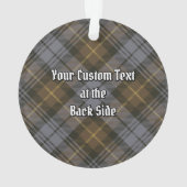 Clan Gordon Weathered Tartan Ornament (achterkant)