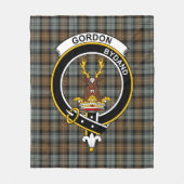 Clan Gordon Weathered Tartan Pset Fleece Deken (Voorkant)