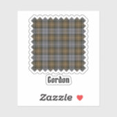 Clan Gordon Weathered Tartan Sticker (Vel)
