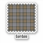 Clan Gordon Weathered Tartan Sticker (Voorkant)