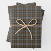 Clan Gordon Weathered Tartan Wrapping Paper Sheets (In situ)