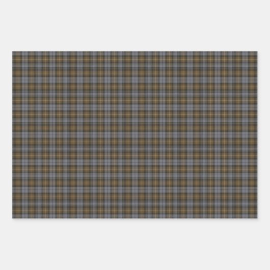 Clan Gordon Weathered Tartan Wrapping Paper Sheets (Voorkant)