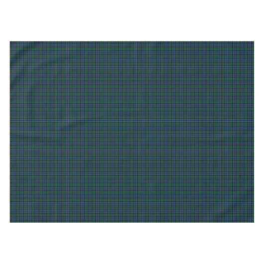 Clan Graham Blauw en Groene Schotse Tartan Tafelkleed (Voorkant (Horizontaal))