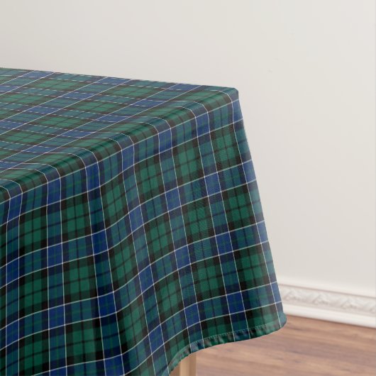 Clan Graham Blauw en Groene Schotse Tartan Tafelkleed (Voorbeeld)