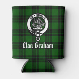 Clan Graham Crest Badge en Tartan Blikjeskoeler