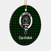 Clan Graham Crest Badge Persoonlijk Keramisch Ornament (Rechts)