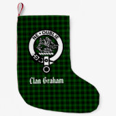 Clan Graham Crest Badge Persoonlijk Kleine Kerstsok (Voorkant)