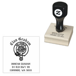 Clan Graham Crest Badge  Rubber Stempel