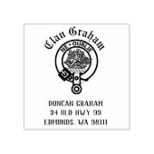 Clan Graham Crest Badge  Rubber Stempel (Afrduk)