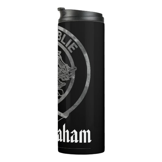 Clan Graham Crest Badge Thermal Tumbler Thermosbeker (Geroteerd rechts)