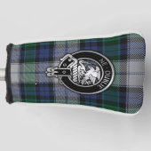 Clan Graham Crest en Dress Tartan Golfheadcover (Voorkant)