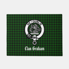 Clan Graham Crest en Tartan Deurmat