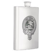 Clan Graham Crest en Tartan Flask Flacon (Rechts)