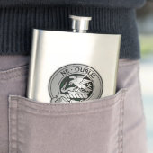 Clan Graham Crest en Tartan Flask Flacon (Voorbeeld)