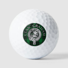 Clan Graham Crest en Tartan Golfballen