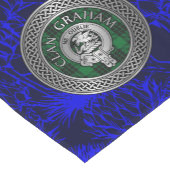 Clan Graham Crest en Tartan Knot Korte Tafelloper (Hoek)