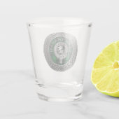 Clan Graham Crest en Tartan Knot Shot Glas (Achterkant)