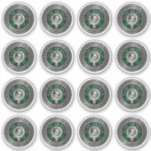 Clan Graham Crest en Tartan Knot Sticker (Voorkant)