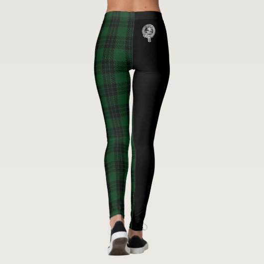 Clan Graham Crest en Tartan Leggings (Achterkant)