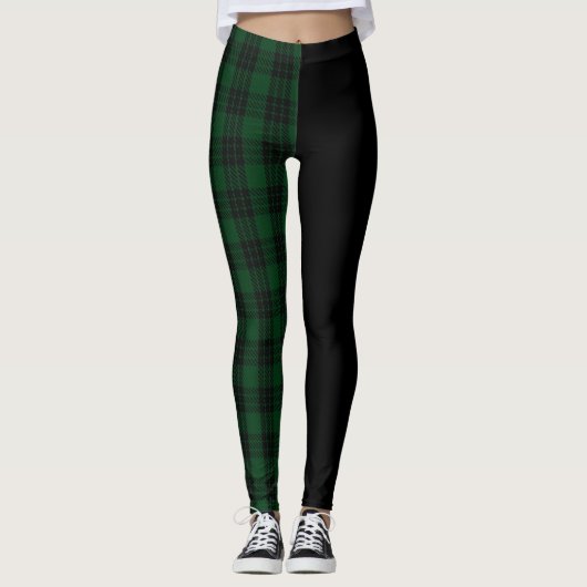 Clan Graham Crest en Tartan Leggings (Voorkant)