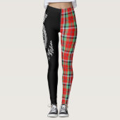 Clan Graham Crest en Tartan Leggings (Voorkant)