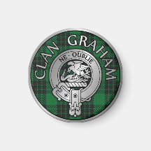 Clan Graham Crest en Tartan