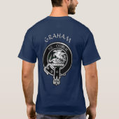 Clan Graham Crest en Tartan T-Shirt (Achterkant)