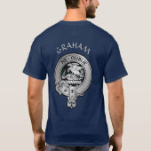 Clan Graham Crest en Tartan T-shirt (Achterkant)