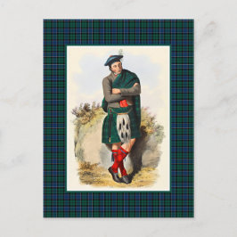 Clan Graham  Illustratie Tartan Lijst Briefkaart