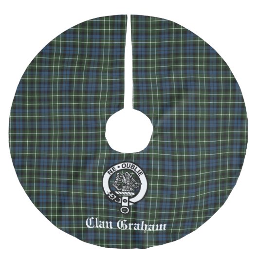 Clan Graham Montrose Tartan & Crest Kerstboom Rok (Voorkant)