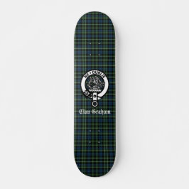 Clan Graham Montrose Tartan & Crest Persoonlijk Skateboard
