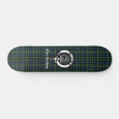 Clan Graham Montrose Tartan & Wapen  Persoonlijk Skateboard (Horizontaal)
