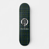 Clan Graham Montrose Tartan & Wapen  Persoonlijk Skateboard (Voorkant)
