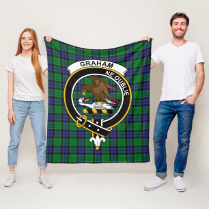 Clan Graham of Menteith Tartan Pset Fleece Deken
