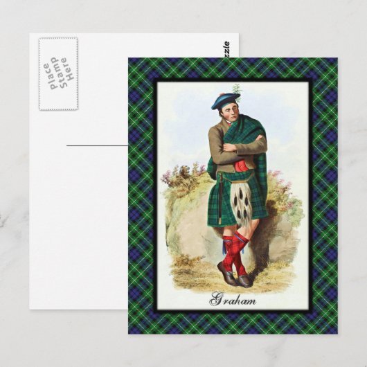 Clan Graham Scottish Dreams Briefkaart (Voorkant / Achterkant)