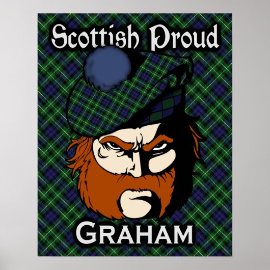 Clan Graham Scottish Tartan Poster (Voorkant)