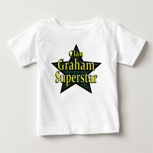 Clan Graham Superstar Baby T-Shirt (Voorkant)