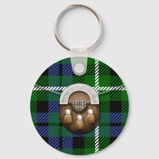 Clan Graham Tartan en Sporran Sleutelhanger (Voorkant)