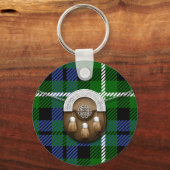 Clan Graham Tartan en Sporran Sleutelhanger (Voorkant)