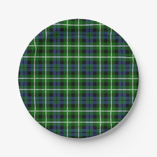 Clan Graham Tartan Papieren Bordje (Voorkant)